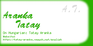 aranka tatay business card